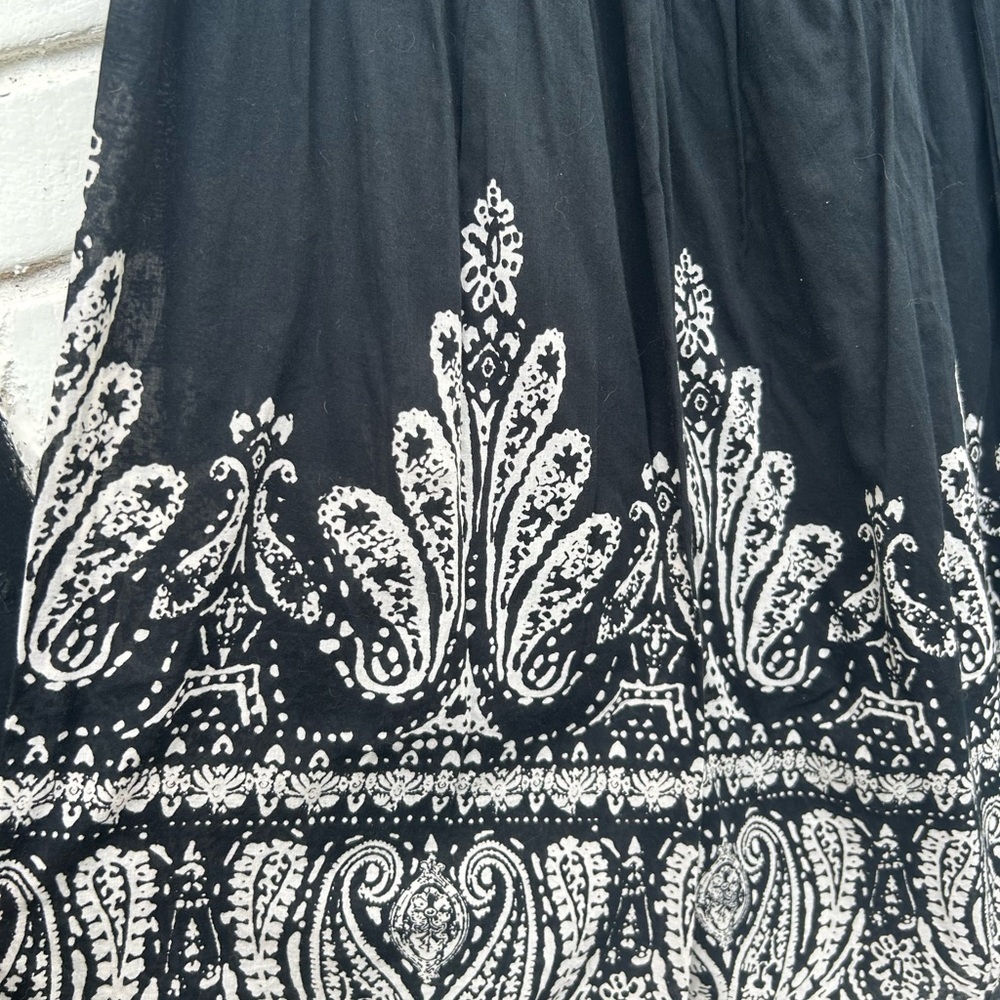 100% cotton boho maxi skirt L - Picture 4 of 6